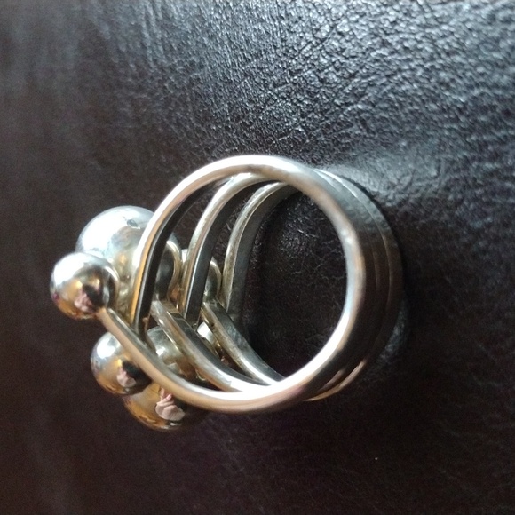 Sterling Silver Bubble Statement Ring - Picture 6 of 13